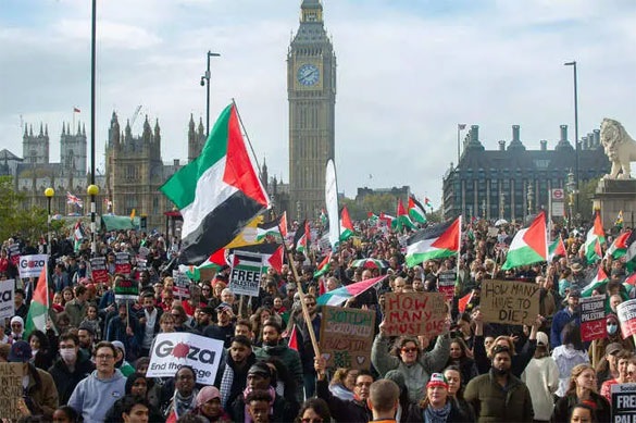 Former Hamas Chief Khaled Meshaal Virtually Addresses Rally Against ...